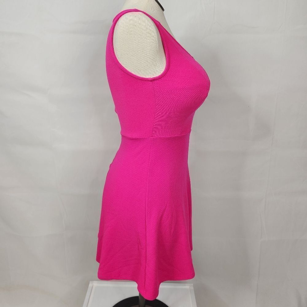 GB Gianni Bini Magenta Hot Pink Sleeveless Fit & Flare Skater Dress Sz S - Picture 5 of 10